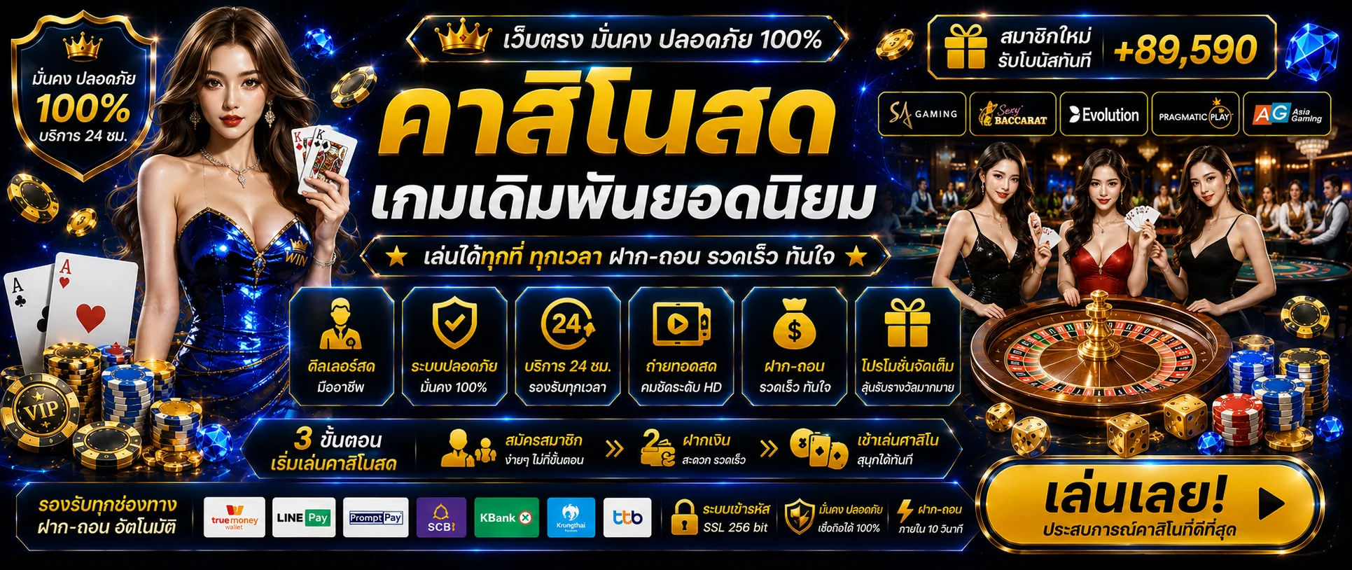 หน้าคาสิโนออนไลน์ not54 บาคาร่าสด SA SEXY DG